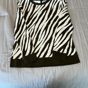 Talbots Zebra Print Women's Top